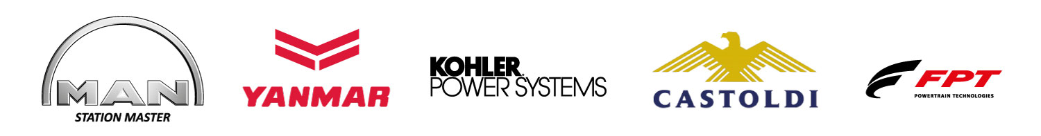 MAN, YANMAR, KOHLER POWER SYSTEM, CASTOLDI JET et FPT