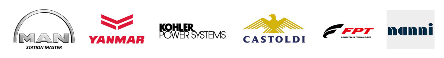 MAN, YANMAR, KOHLER POWER SYSTEM, CASTOLDI JET, FPT, NANNI